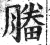 𣎒(印刷字体·明·洪武正韵)